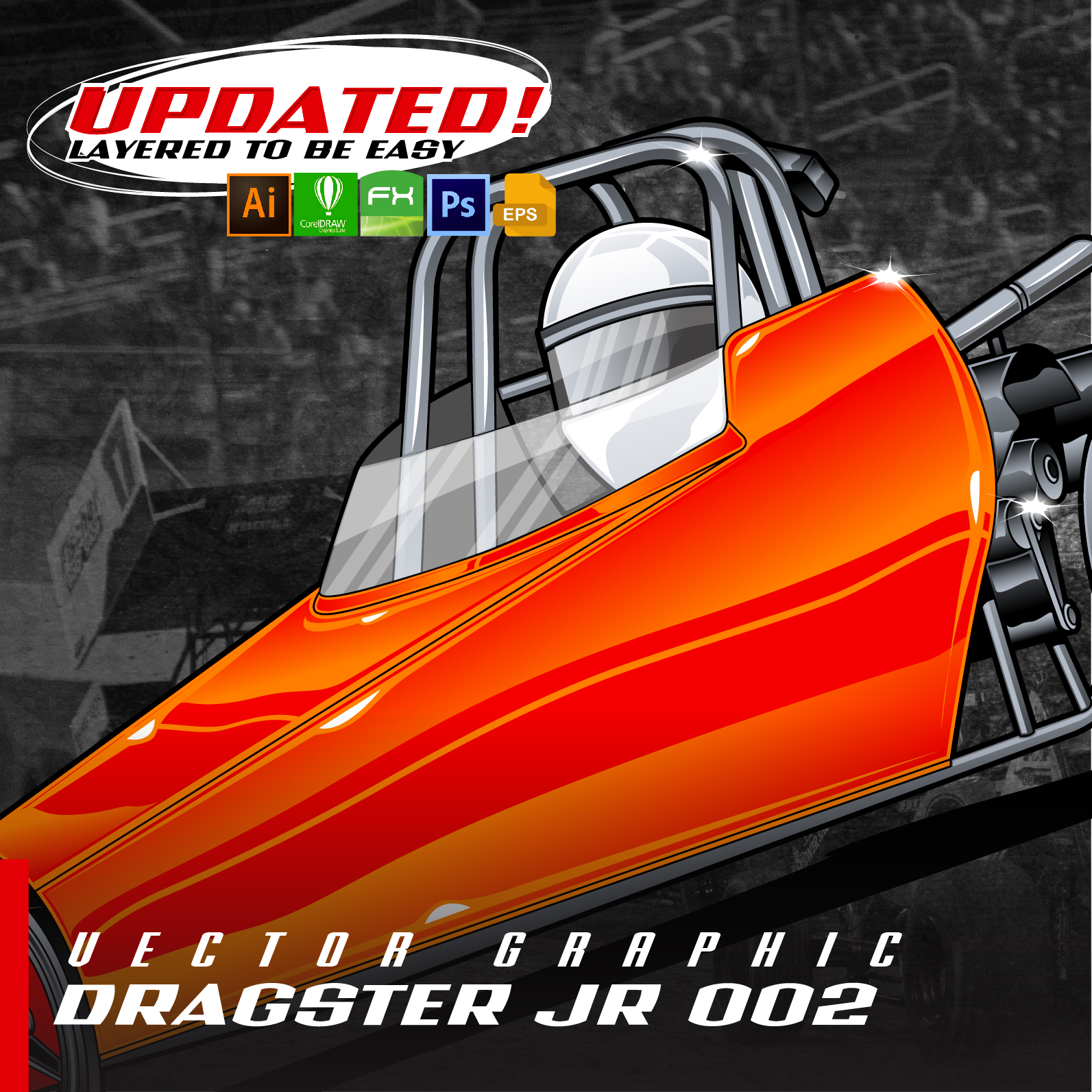 Dragster Jr 002 | Fast Racing Grafx
