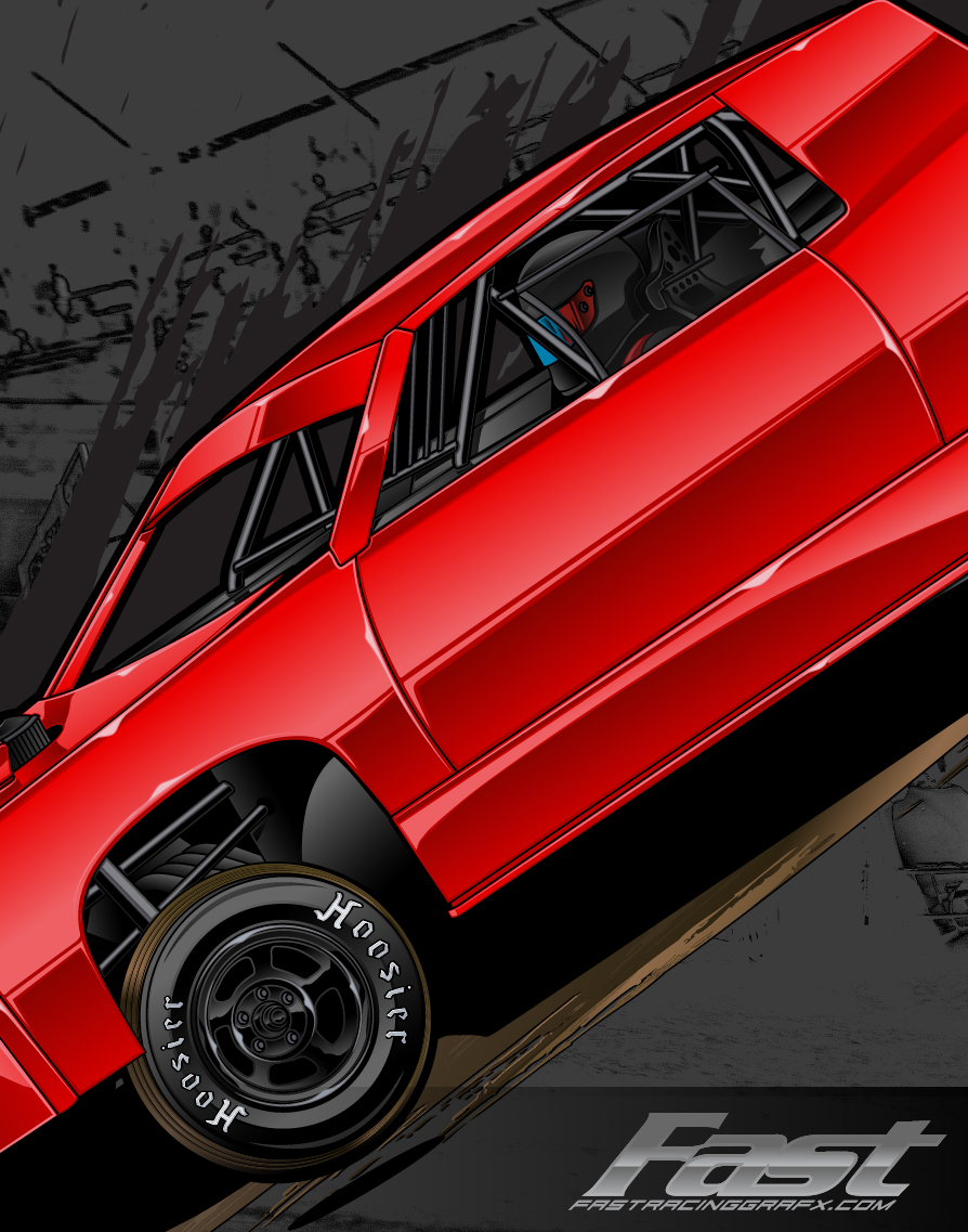 Dirt Street Stock #40 | Fast Racing Grafx