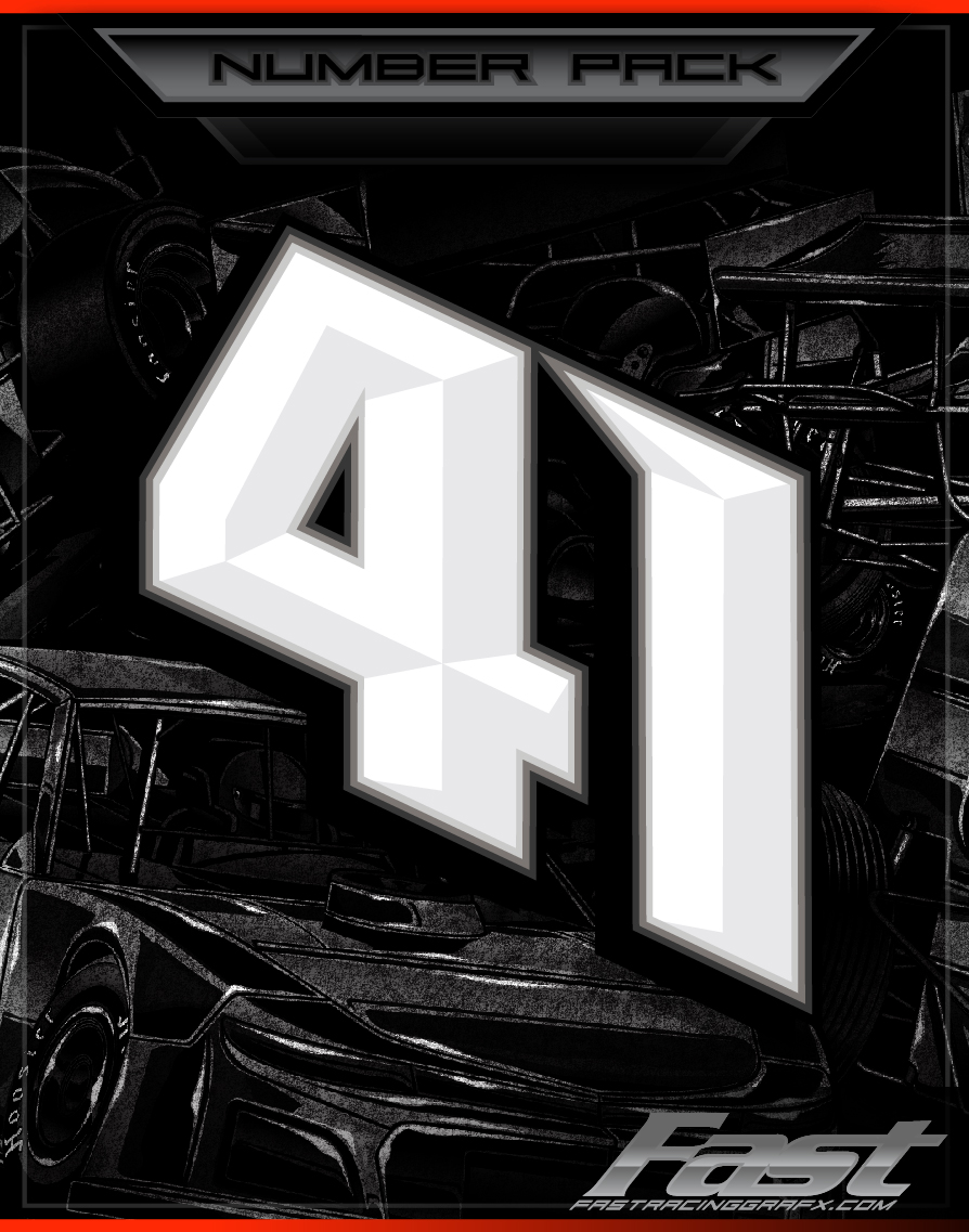 Number Pack #41 | Fast Racing Grafx