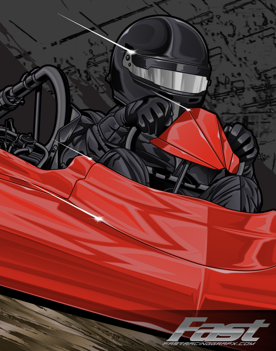 Dirt Flat Kart #15 | Fast Racing Grafx
